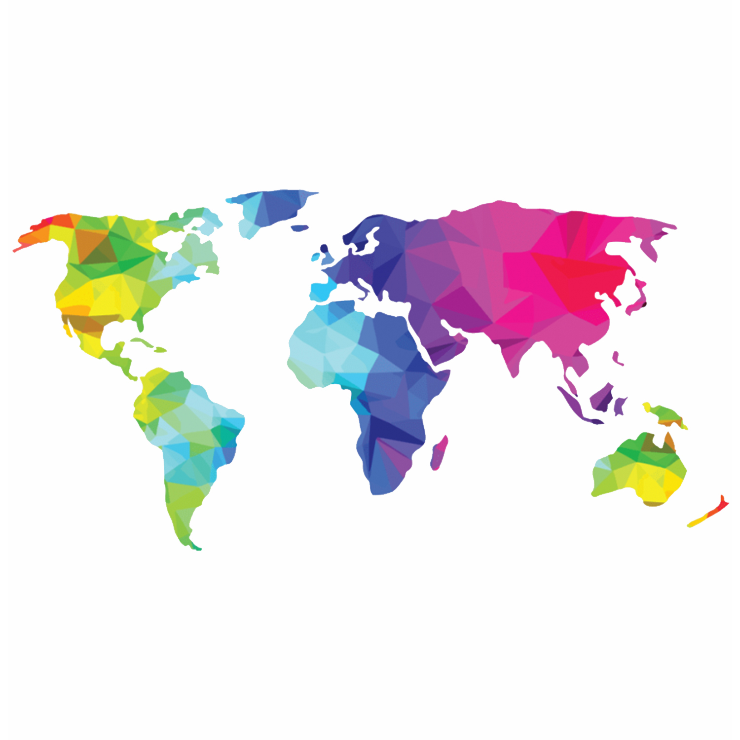 color world map